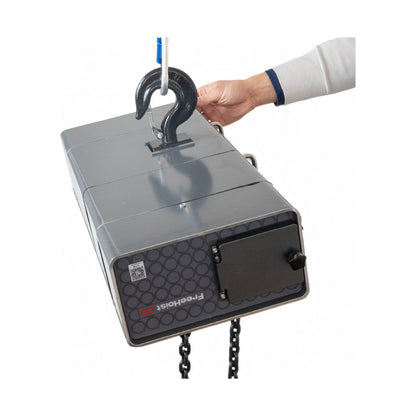 MODE FreeHoist 1 Ton electric chain hoist - top hook and FreeHoist branding